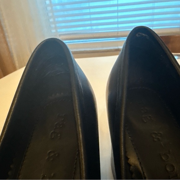 Rag And Bone Matrix Platform Block Heel Leather Penny Loafers 8.5 (38.5EU) Black - Picture 5 of 9